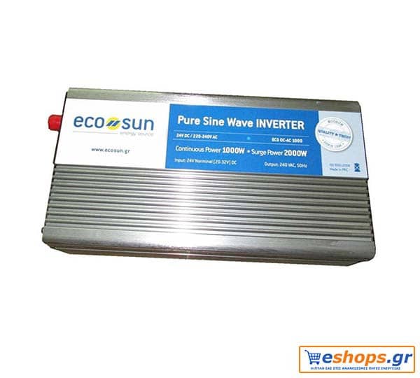 Inverter 1500 watt/ 24v / 1750VA καθαρού ημιτόνου.